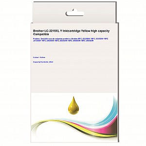 Huismerk Brother LC-3219XL Y Inktcartridge Geel Hoge capaciteit