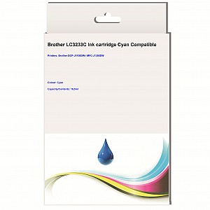 Huismerk Brother LC-3233C inktcartridge Cyaan