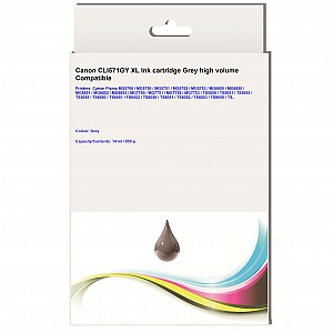 Huismerk Canon CLI-571GY XL inktcartridge grijs hoog volume