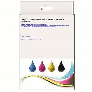 Huismerk Epson 2x T1295 Multipack: T1295 XLBK/C/M/Y