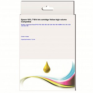 Huismerk Epson 18XL (T1814) inktcartridge geel hoog volume