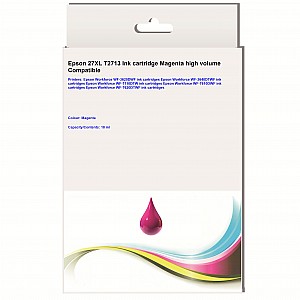 Huismerk Epson 27XL (T2713) inktcartridge magenta hoog volume