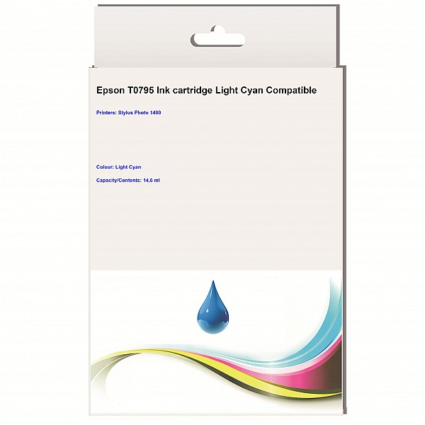 Huismerk Epson T0795 inktcartridge licht cyaan 