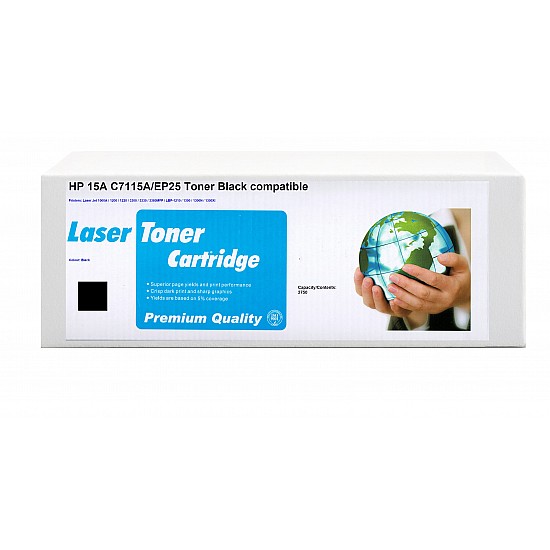 Huismerk 2x HP 15A (C7115A/EP25) toner zwart Huismerk 2x HP 15A (C7115A/EP25) toner zwart