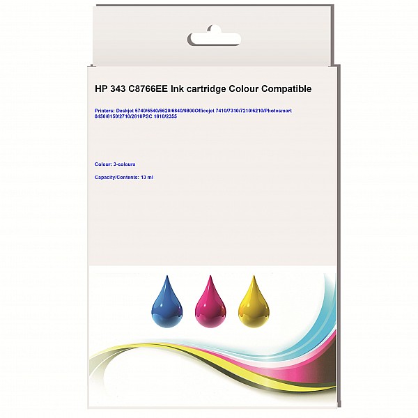 Huismerk HP 343 (C8766EE) inktcartridge kleur 