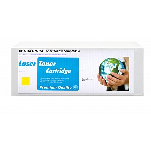 Huismerk HP 503A (Q7582A) toner geel 