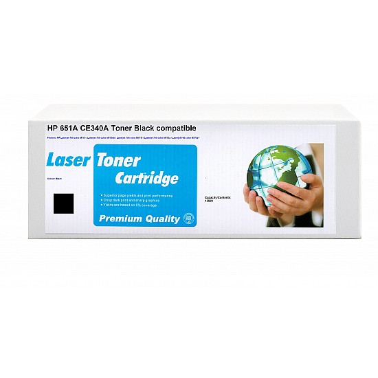 Huismerk HP 651A (CE340A) toner zwart