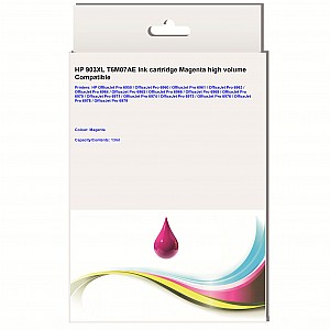 Huismerk HP 903XL (T6M07AE) inktcartridge magenta hoog volume