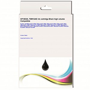 Huismerk HP 903XL (T6M15AE) inktcartridge zwart hoog volume