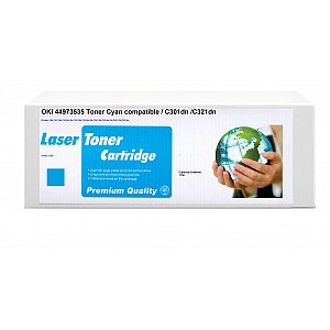 Huismerk OKI 44973535 toner cyaan / C301dn /C321dn