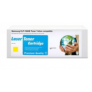 Huismerk Samsung CLP-Y660B Toner Geel