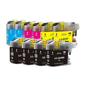 Huismerk Brother LC-223 10-pack: 4x LC-223BK + 2x 223C + 2x 223M + 2x 223Y