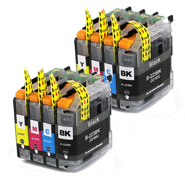 Huismerk 2x Brother LC-223 BK/C/M/Y 4 kleuren Multipack inktcartridges