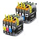 Huismerk 2x Brother LC-223 BK/C/M/Y 4 kleuren Multipack inktcartridges