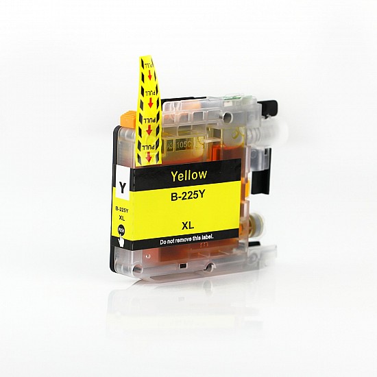 Huismerk Brother LC-225XLY inktcartridge geel hoog volume