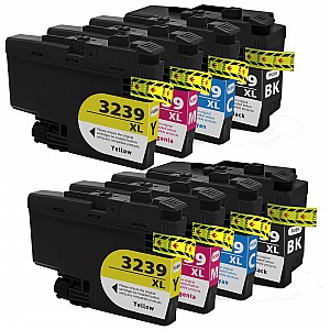 Huismerk 2x Brother LC-3239XL BK/C/M/Y 4 kleuren, hoog volume Multipack inktcartridges