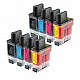 Huismerk 2x Brother LC900 BK/C/M/Y 4 kleuren Multipack inktcartridges