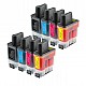 Huismerk 2x Brother LC900 BK/C/M/Y 4 kleuren Multipack inktcartridges Huismerk 2x Brother LC900 BK/C/M/Y 4 kleuren Multipack inktcartridges