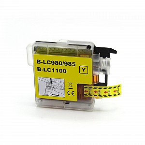 Huismerk Brother LC-1100Y XL inktcartridge geel hoog volume