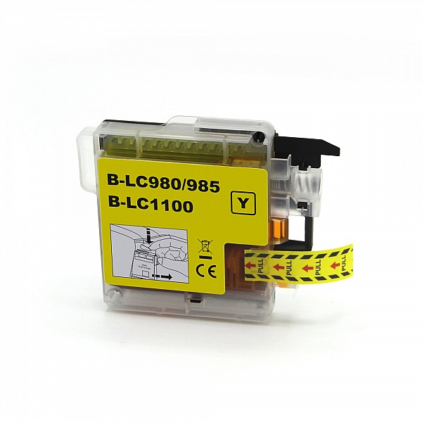 Huismerk Brother LC-985Y XL inktcartridge geel hoog volume 