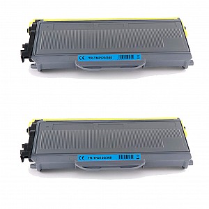 Huismerk 2x Brother TN-2120 toner zwart hoog volume 