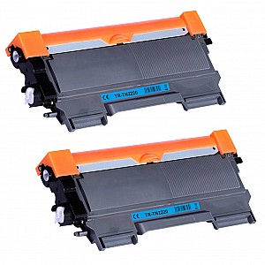 Huismerk 2x Brother TN-2220 toner zwart hoog volume 