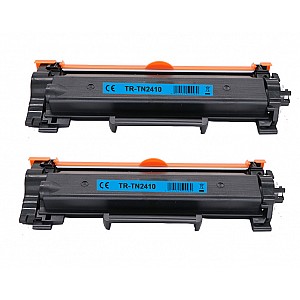Huismerk 2x Brother TN-2410 toner Zwart