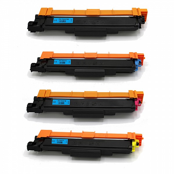 Huismerk Brother TN-247BK/C/M/Y 4 kleuren Zwart Cyaan Magenta Geel Multipack Toner Huismerk Brother TN-247BK/C/M/Y 4 kleuren Zwart Cyaan Magenta Geel Multipack Toner
