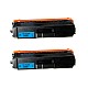 Huismerk 2x Brother TN-325BK toner zwart hoog volume