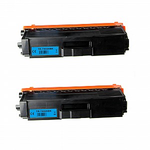 Huismerk 2x Brother TN-326BK toner zwart hoog volume