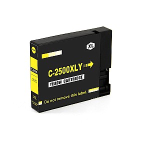 Huismerk Canon PGI-2500XL Y inktcartridge geel hoog volume