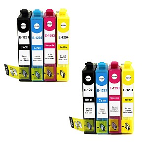 Huismerk Epson 2x T1295 Multipack: T1295 XLBK/C/M/Y