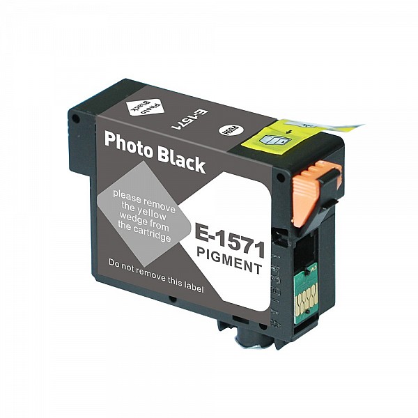 Huismerk Epson T1571 inktcartridge foto zwart 
