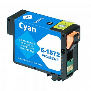 Huismerk Epson T1572 inktcartridge cyaan