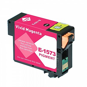 Huismerk Epson T1573 inktcartridge vivid magenta