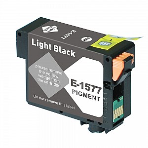 Huismerk Epson T1577 inktcartridge licht zwart