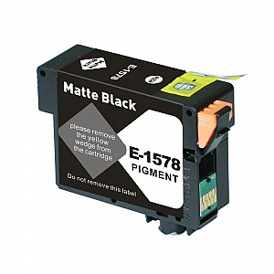 Huismerk Epson T1578 inktcartridge mat zwart