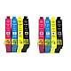 Huismerk 2x Epson 18XL (T1816) XLBK/C/M/Y 4 kleuren zwart, cyaan, magenta, geel, hoog volume Multipack inktcartridges