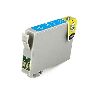Huismerk Epson T0712 inktcartridge cyaan Huismerk Epson T0712 inktcartridge cyaan