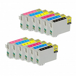Huismerk 2x Epson T0801 / T0802 / T0803 / T0804 / T0805 / T0806 6 kleuren Multipack inktcartridges