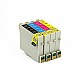 Huismerk Epson T0441 XLBK/C/M/Y, zwart, cyaan, magenta, geel Multipack inktcartridges