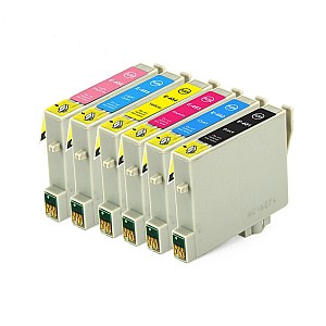 Huismerk Epson T04874010BA inktcartridge 6-kleuren set
