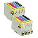 Huismerk Epson 2x T0551 / T0552 / T0553 / T0554 Multipack inktcartridges