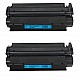Huismerk 2x HP 61A (C8061A) toner zwart 