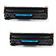 Huismerk 2x HP 85A (CE285A) toner zwart