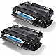 Huismerk 2x HP 55A (CE255A) toner zwart