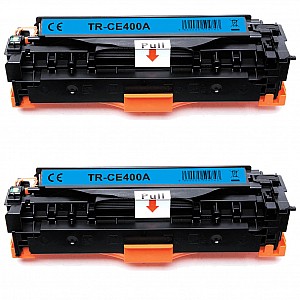 Huismerk 2x HP 507A (CE400A) toner zwart
