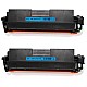2x Huismerk HP 17A (CF217A) Toner Zwart