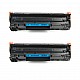 Huismerk 2x HP 83A (CF283A) toner zwart