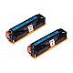 Huismerk 2x HP 312X (CF380X) toner zwart hoog volume